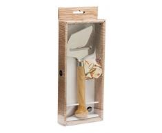 Sagaform 5017204 Semi-Hard Käsehobel, braun/Edelstahl