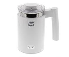 Melitta CREMIO 1014-01 Milchschäumer | Für kalte und warme Milch | Antihaftbeschichteter Behälter | Perfekter, feinporiger Milchschaum | Weiß