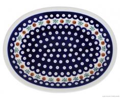 Original Bunzlauer Keramik Aufschnittplatte 29.1x22.1cm im Dekor 41