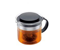 Bodum Teebereiter bistroNouveau (Kunststoff Teesieb, Hitzebeständiges Glas, 1,5 liters) schwarz