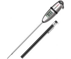 ThermoPro Digitales Bratenthermometer Fleischthermometer Universales Haushaltsthermometer Küchenthermometer Grillthermometer mit Langer Sonde, für Braten, Kochen, Grillen/BBQ, Backen, Baby-Ernährung