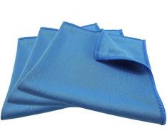 elauelue - Edelstahl Reinigungstücher - Edelstahlputztuch - Edelstahlreinigungstuch Microfasertuch - 3er Set - 34x34 cm