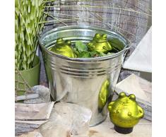 RM E-Commerce Zinkeimer Blecheimer Metalleimer Wassereimer Dekoeimer Pflanzeimer Eimer 12L verzinkt Blumentopf Übertopf Zink