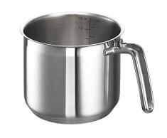 Schulte-Ufer Mini Little Lilly, Milch Topf, Edelstahl 18/10, Ø 14 cm, 1.9 L, 64038-14 Milchtöpfe, Silber, 25 cm