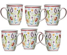 Ritzenhoff & Breker Kaffeebecher-Set Doppio Shanti, 6-teilig, Porzellan