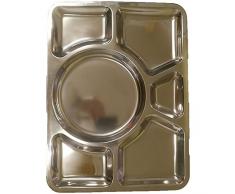 Portions Schlemmerplatte Serviertablett Servierteller Servierplatte Edelstahl