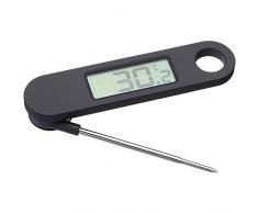CXQWAN Digital-Küche-Thermometer, Handy Sofort lesen Nahrungsmittelprüfspitze für Fleisch Kochen Grill Süßwaren Konfitüre selber Machen