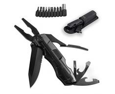 ZIMZIM Multi-Tool Taschenmesser, 5 in 1 Multifunktions-Taschenwerkzeug mit Dosenöffner Flaschenöffner Klappmesser und Schraubendreher, Multifunktionaler Taschenmesser