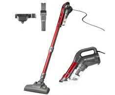 Balter Vento H3 Staubsauger ✓ Handstaubsauger ✓ Modulares Saugrohr ✓ 600W Saugleistung ✓ Beutellos ✓ Wandhalterung ✓ Leicht (Rot)