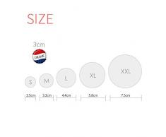 DIYthinker Vierblättriges Kleeblatt-Bier Flaggen-Stiefel Beard Regenbogen Irland St.Patrick Tages Runde Stifte Abzeichen-Knopf Kleidung Dekoration Geschenk 5Pcs S Mehrfarbig