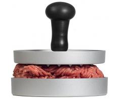 AEG AHP01 Premium Burgerpresse aus Aluguss mit Antihaftbeschichtung und Komfortgriff + 20 Blatt Backpapier/Hamburgerpresse/Hamburger-Presse/Burger Maker/LFGB zertifiziert