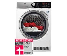 AEG T9DE77685 Wärmepumpentrockner / FiberPro – Trocknen ohne Vorsortieren / 8,0 kg / A+++ / energiesparend / Mengenautomatik / Knitterschutz / Kindersicherung / Schontrommel / Trommelbeleuchtung