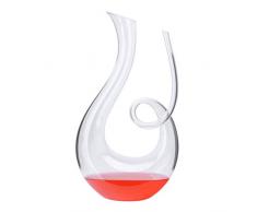 ZHJIUXING HO Home Wine Decanter 100% mundgeblasenes bleifreies Kristallglas, abgepackte Rotweinkaraffe, Weingeschenk, Weinzubehör, Luxusgeschenk, White