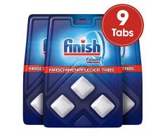 Finish Maschinenpfleger Tabs – Spülmaschinentabs gegen Schmutz & Fett im Inneren der Spülmaschine – Sparpack mit 3 x 3 Geschirrspülreiniger Tabs