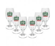 DAB Bierpokal Glas Gläser-Set - 6x Pilstulpen 0,3l geeicht