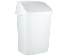 Rubbermaid Abfallsammler mit Schwingdeckel/03984 246x198x373mm weiß PP Inh.10l