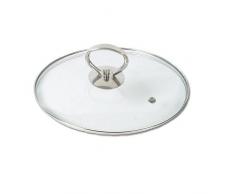 Kerafactum Topfdeckel Deckel aus Glas spülmaschinenfest hitzebeständiger Universaldeckel für Topf und Pfanne gehärtetes Qualitätsglas Glasdeckel Dampfloch hochwertiger Griff aus Edelstahl (26 cm)