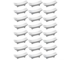 Maxwell & Williams 24er Set Messerbänkchen, Besteckablagen White Basics weiß