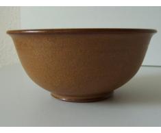 Töpferei Annett Fischer TS3 Teeschale handgetöpfert Teeschale Keramik braun Volumen 200 ml