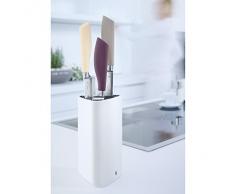 WMF Elements Messerblock, mit Messerset, 4-teilig, Block mit 3 Messer, Spezialklingenstahl, Kunststoff