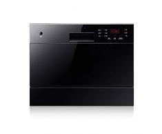 Gpzj Mini Compact Aufsatz-Geschirrspüler 6 Gedecke Tragbarer Einbau-Geschirrspüler für kleine Wohnküchen, Energiesparend, Weiß