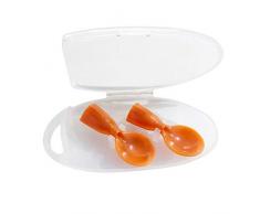 2pcs Squeeze Silikonlöffel-Aufsatz für Wiederverwendbare Quetschbeutel,Löffelaufsatz für Quetschbeutel,Quetschie Löffel, Babylöffel,Squeeze Feeder Spoons mit Case