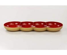 Tupperware Perle Allegra rot Gold Servierschale Servierschalenquartett 33390