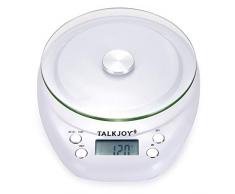 TalkJoy Profi Sprechende Küchenwaage Senioren Digitale Waage Küche Briefwaage Haushaltswaage für Blinde Sehbehinderte