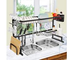 OGORI Abtropfgestell Geschirrabtropfer Abtropfgitter 85cm Geschirr Abtropfkorb Abtropfständer Abtropfschale Geschirrabtropfständer Geschirrabtropfkorb in Küche standhalten
