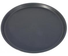 Contacto Tablett, rund 40 cm, schwarz rutschhemmend