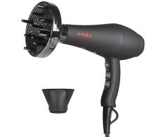 Profi Ionen Haartrockner Schnelle Trocknen Motor AC 1875W silence Föhne Technologie Haarföhn mit Konzentrator Diffusor 2 Geschwindigkeit 3 Hitzenstufen Kaltluft, Schwarz