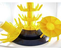 Abtropfständer für 50 Flaschen - Flaschenabtropfständer - Flaschentrockner - Rotierend - Kunststoff