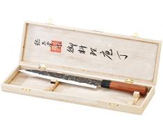 TokioKitchenWare Filitiermesser: Filiermesser mit Echtholzgriff, handgefertigt (Filetiermesser)