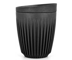 Huskee Cup & LID Charcoal | Wiederverwendbare Kaffee & Tee-Becher aus Kaffee-Schalen