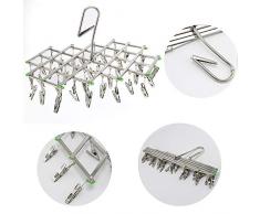 AllRight Mini Wäschespinne mit 35 Klammern Camping Wäschespinne bis 5 kg