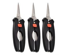 Tosbess 3er Set Multifunktions Küchenschere mit Anti-Rutsch-Griff und Hülle, Universal-Küchenschere/Mehrzweck-Schere/Allzweck-Schere/Vielzweck-Schere