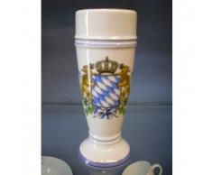 Zimmermann Bierseidel Bier-Krug Weizenbierkrug ohne Henkel und Deckel 0,5l Wappen mit Fahnen …