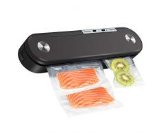 Vakuumierer Vakuumiergerät Lebensmittel Bleiben Vakuumiert bis zu 9x länger Frisch Folienschweißgerät für Sous Vide Kochen und Trockene & Feuchte Lebensmittel mit 20 Pcs Vakuumierfolie