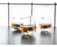 Gravidus 6 x Bar Rocking Whisky Glas - runder Boden 200 ml