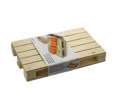 meindekoartikel Mini Holzpalette Untersetzer Präsentation- und Servierhilfe – Natur B20xT12xH3cm