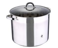 Renberg Alexander - Simmertöpfe edelstahl glasdeckel 32x25 cm 20l induktionsgeeignet