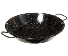 La ideal Paella Pfanne Stahl emailliert, schwarz, 20 cm, 1 Stück