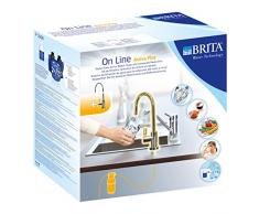 BRITA Armatur mit integriertem Wasserfilter mypure P1, Wasserhahn mit Filter zur Reduzierung von Kalk, Chlor und geschmacksstörenden Stoffen
