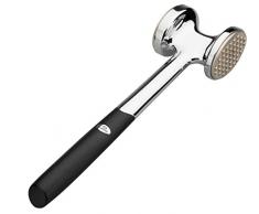 Lacor Profi Design 24cm Fleischklopfer mit 2 Seiten Schnitzelklopfer spülmaschinenfest Metall Fleischhammer 370g