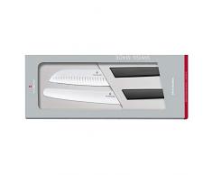 Victorinox Swiss Modern Küchengarnitur, 2-teilig, Santokumesser, Brot- und Konditormesser, rostfrei, spülmaschinengeeignet, schwarz