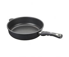 AMT Gastroguss Brat- und Schmorpfanne, Ø 28 cm, 7 cm hoch, mit Exklusivstiel, Aluminiumguss, AMZN-728.
