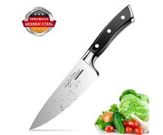 SKY LIGHT Fleischmesser Kochmesser 15cm Chefmesser Klein Küchenmesser Profi Universalmesser Allzweckmesser Scharfe Klinge Gesamtlänge 29cm