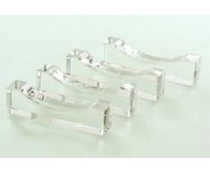 Messerbänkchen 4-er Set aus Lichtkristall / Designer Oleg Cassini