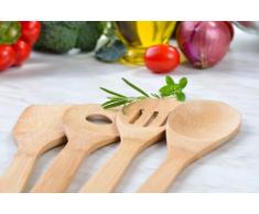 Kochlöffel-Set aus Bambus 4-teilig