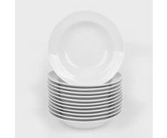 Holst Porzellan BL 023 FA1 Vorteilspack 12er Set Suppenteller 23 cm